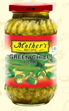 Mother`s Green Chilli Pickle 400 Gram